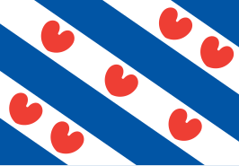 De vlag van Friesland, een veelvuldig symbool van de hedendaagse Friese identiteit