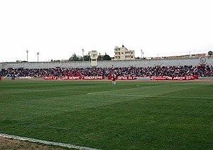 Fans von Nea Salamis Famagusta im Makario-Stadion (April 2009)