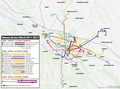 Plan du réseau entre le 03/01/2011 et le 09/07/2017