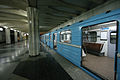 Image 32A train in a Tashkent Metro station (from Tashkent Metro)