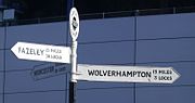 A Royal Label Factory "Geared" canal fingerpost at Old Turn Junction Birmingham, where the Birmingham Canal Navigations Main Line and Birmingham and Fazeley Canal meet. Beneath the distance, the number of locks is given