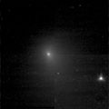 One of the two pictures of Tempel 1 (see also PIA02101) taken by Deep Impact's medium-resolution camera is shown next to data of the comet taken by the spacecraft's infrared spectrometer. This instrument breaks apart light like a prism to reveal the "fingerprints," or signatures, of chemicals. Even though the spacecraft was over 10 days away from the comet when these data were acquired, it detected some of the molecules making up the comet's gas and dust envelope, or coma. The signatures of these molecules -- including water, hydrocarbons, carbon dioxide and carbon monoxide -- can be seen in the graph, or spectrum. Deep Impact's impactor spacecraft is scheduled to collide with Tempel 1 at 10:52 p.m. Pacific time on July 3 (1:52 a.m. Eastern time, July 4). The mission's flyby spacecraft will use its infrared spectrometer to sample the ejected material, providing the first look at the chemical composition of a comet's nucleus. These data were acquired from June 20 to 21, 2005. The picture of Tempel 1 was taken by the flyby spacecraft's medium-resolution instrument camera. The infrared spectrometer uses the same telescope as the high-resolution instrument camera.