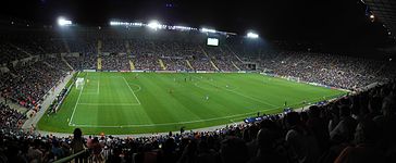 Match de football au stade Teddy de Jérusalem.