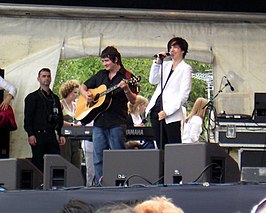 Texas tijdens een akoestisch optreden in juli 2007