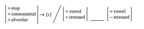 Intervocalic flapping in American English