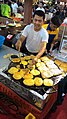 Martabak kubang and roti cane preparation in Indonesia