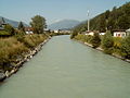 Rivero Salzach en Mittersill je normala akvonivelo