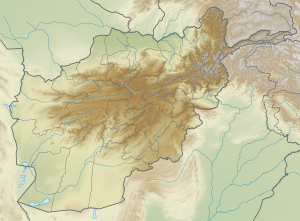 Çiyayên Hindokûşê li ser nexşeya Efxanistan nîşan dide