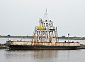 Das alte Fährschiff Wittow im Barther Hafen im September 2005