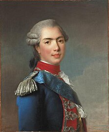 Portrait of Louis Stanislas when he was the Comte of Provence 1765/1771, unidentified location.