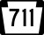 Pennsylvania Route 711 Truck marker