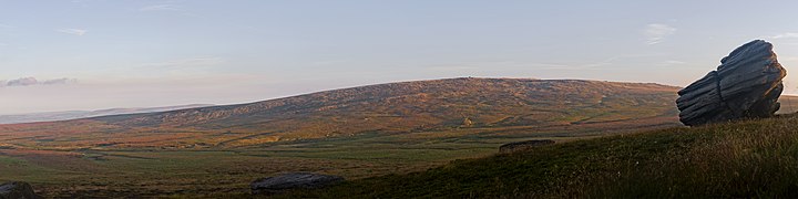 Panoramic view of Boulsworth Hill