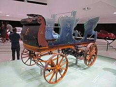 Egger-Lohner C2 Phaeton P1 électrique de 1898, Porsche Museum de Stuttgart