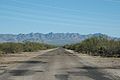 The Sahuarita Flight Strip in 2007, facing southeast towards the Santa Rita Mountains.