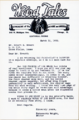 Rejection letter from Weird Tales