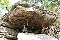 Image 13Archaeologists examine prehistoric cave paintings in Pursat province (from Early history of Cambodia)