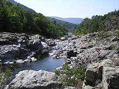 Le Tarn près de Cocurès, Lozère.