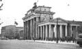 border guards at Brandenburg Gate on August 13, 1961, the day the Berlin Wall was erected