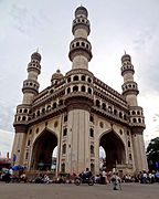 Charminar in Hyderabad (1591), an example of architecture in the Deccan Sultanates[287]