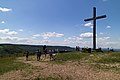 Kreuz und Skywalk auf dem Sonnenstein