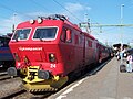 A Tågkompaniet train at Sundsvall C station as used by Mittlinjen.