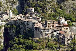 Skyline of Touët-sur-Var