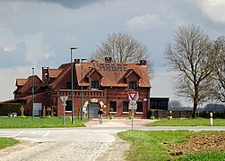 Road bicycle racing Paris–Roubaix.- Carrefour de l'Arbre