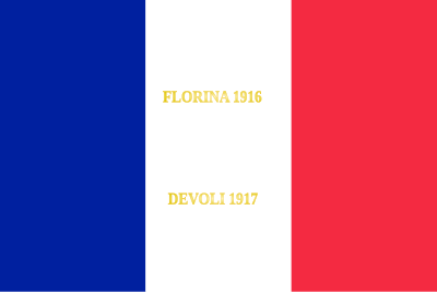 Drapeau du 175e régiment d'infanterie de l'armée française, avec ses batailles.