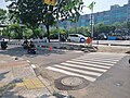 Tempat penyeberangan (zebra cross) menuju Halte Danau Sunter