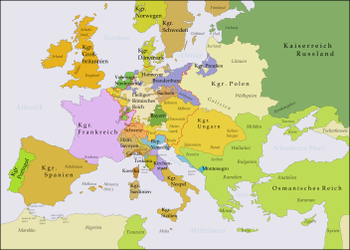 Europa nach dem Frieden von Aachen