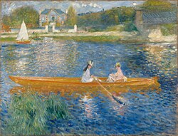 Pierre-Auguste Renoir, Boating on the Seine (La Yole), c. 1879, National Gallery, London