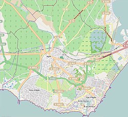 Carte de la ville d'Agde.