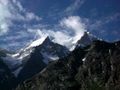 Mountain peaks in Lahul, Himachal Pradesh