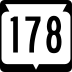 State Trunk Highway 178 marker