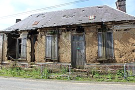 Vieille maison en torchis.