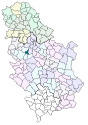 Lajkovac – Mappa