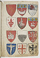 Armorial de Gilles Le Bouvier (1455), representing the sailing boat (without sails) used by the marchands de l'eau.