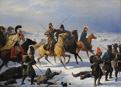 January Suchodolski, Odwrót spod Moskwy, epizod z roku 1812, 1854, olej, płótno