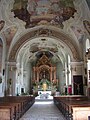 Schlanders (Silandro) inner view of the Maria Himmelfahrt Parish Church