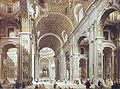 Giovanni Paolo Pannini's painting of the nave of the Basilica of Saint Peter