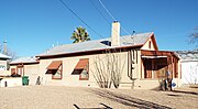 The Allen English Home was built in 1882 and is located at 304 Toughnut Street. The house English was a partner in the Smith and Goodrich law firm. He served 3 terms as Cochise County District Attorney. The house was listed in the National Register of Historic Places on October 15, 1966, as part of the Tombstone Historic District, reference #66000171.