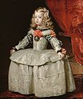 Infanta Margarita trong Bộ váy Trắng và Bạc (1656), bởi Velázquez, Bảo tàng Kunsthistorisches, Viên.