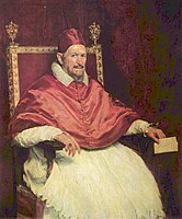 Portrait of pope Innocent X