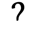 The gelded question mark is a common graphic variant