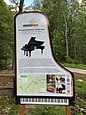 Informationstafel zum Steinway Trail am Rundwanderweg um die Innerstetalsperre