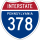 Interstate 378 marker