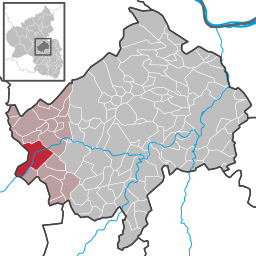 Läget för Kirn i Landkreis Bad Kreuznach