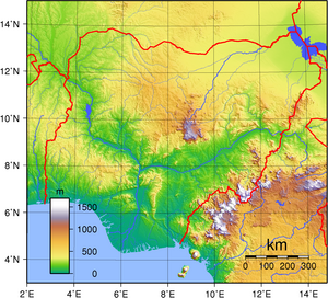 Topografia de la Nizeria