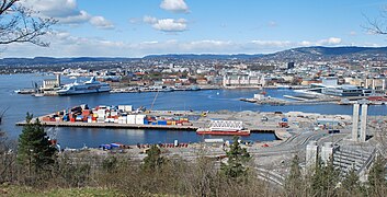 Sørenga­utstikkeren før bolig­ut­byggingen begynte, mai 2010. Foto: Helge Høifødt