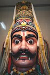 Depiction of Aravan, worshiped at Sri Mariamman Temple, Singapore